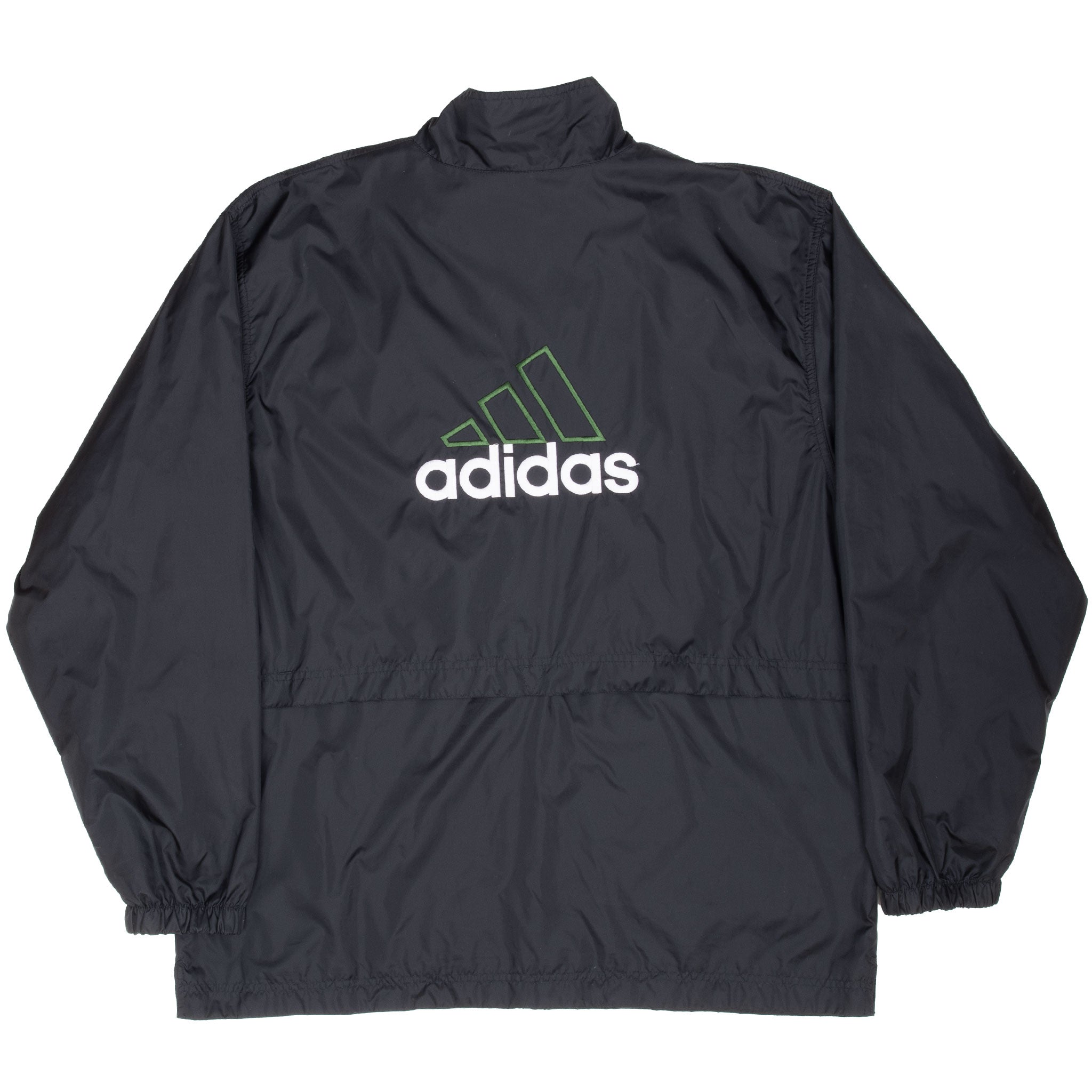 Vintage Adidas Black Windbreaker Jacket 1990S Size Large