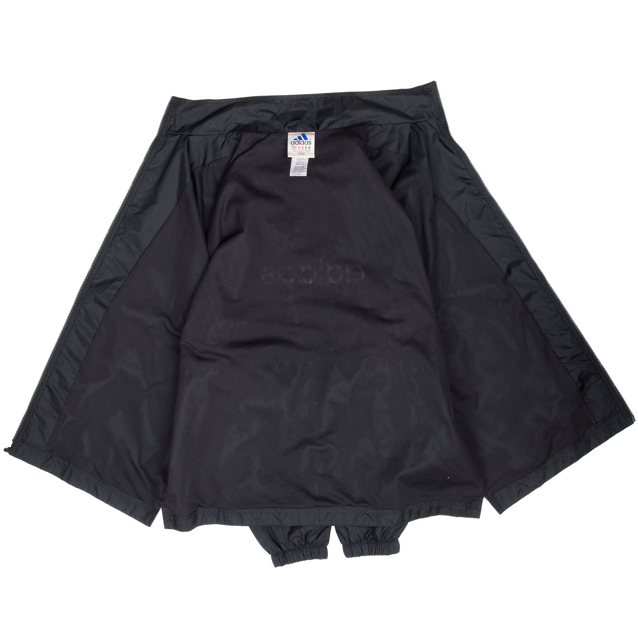 Vintage Adidas Black Windbreaker Jacket 1990S Size Large
