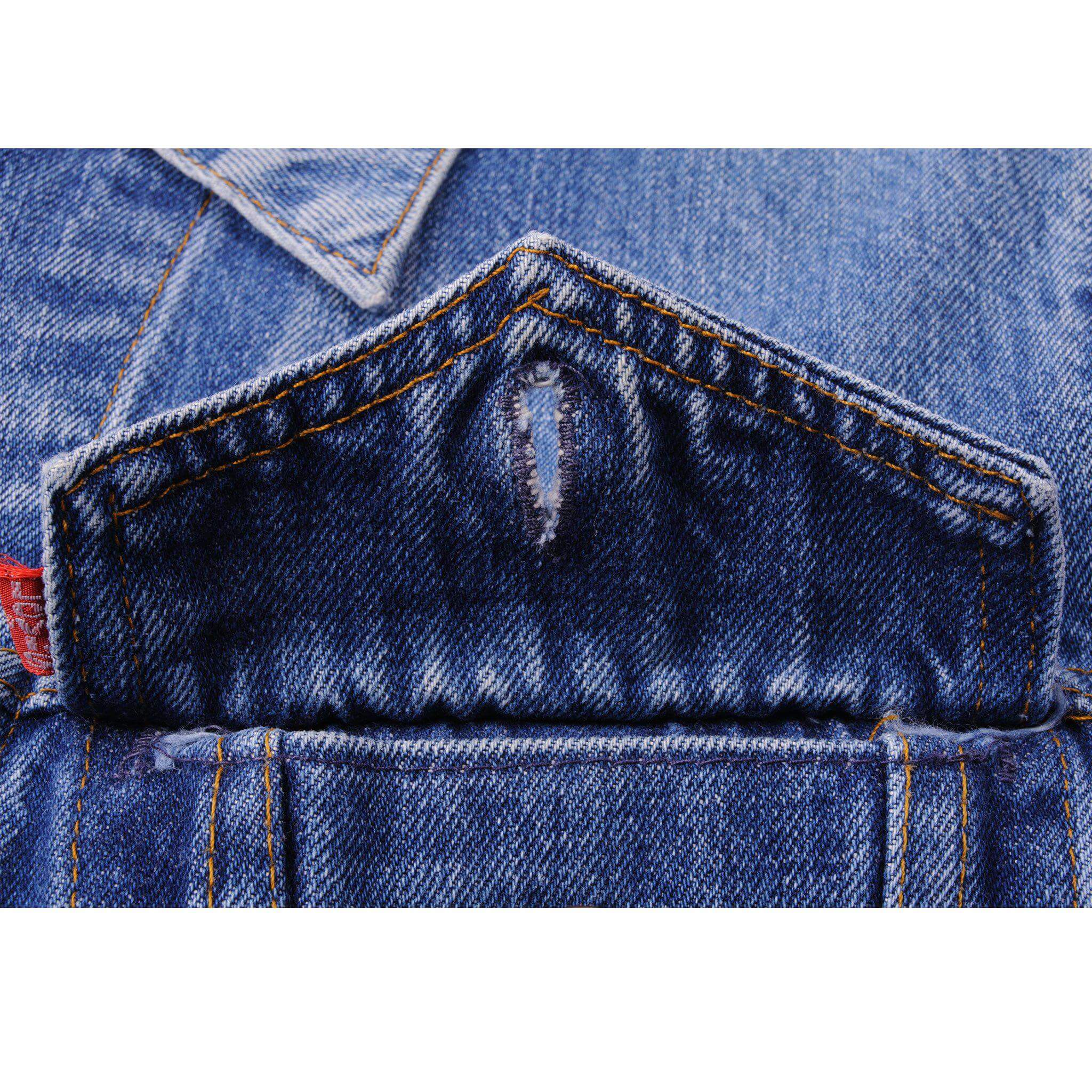 VINTAGE LEVIS TYPE 3 JACKET 2 POCKETS SINGLE STITCH 1980S SIZE 40 MADE IN USA