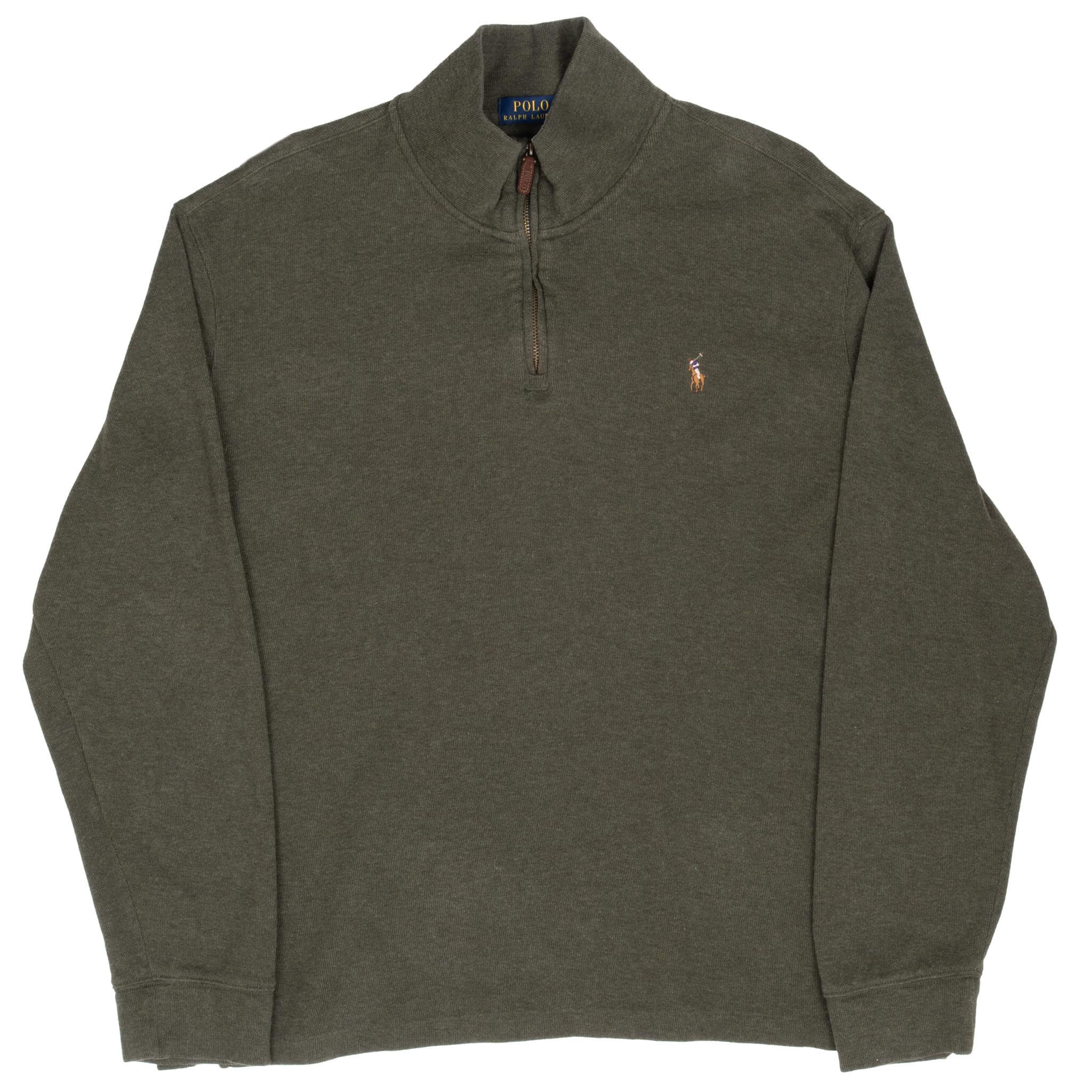 Polo Ralph Lauren Green Quarter 1/4 Zip Sweater Size 2XL