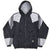 Vintage Adidas Black Grey Hooded Windbreaker Jacket 1990S Size Medium