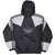 Vintage Adidas Black Grey Hooded Windbreaker Jacket 1990S Size Medium