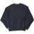 Back of black Nike pullover windbreaker with striped collar and cuffs