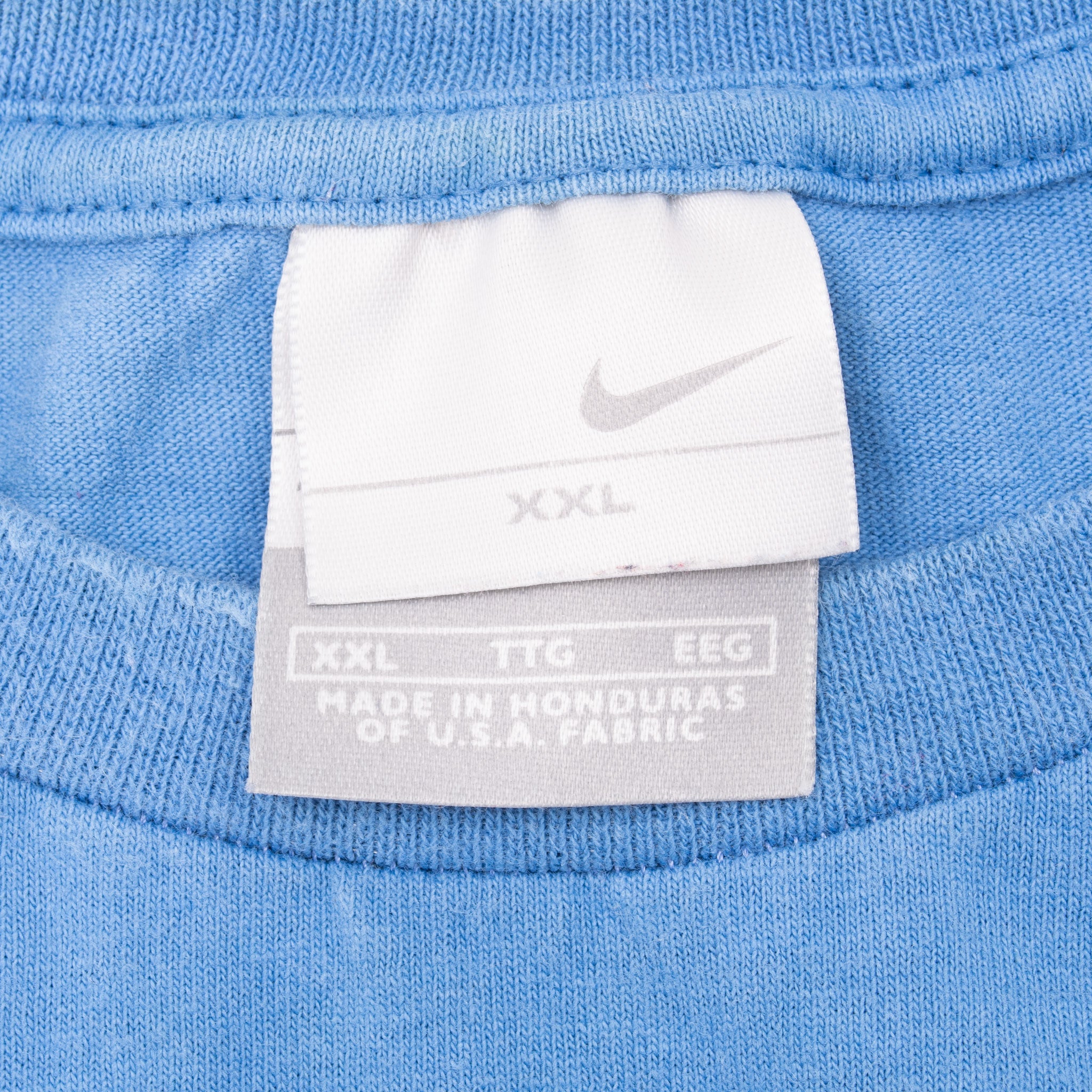 VINTAGE NIKE SPELLOUT BLUE TEE SHIRT 2000S 2XL