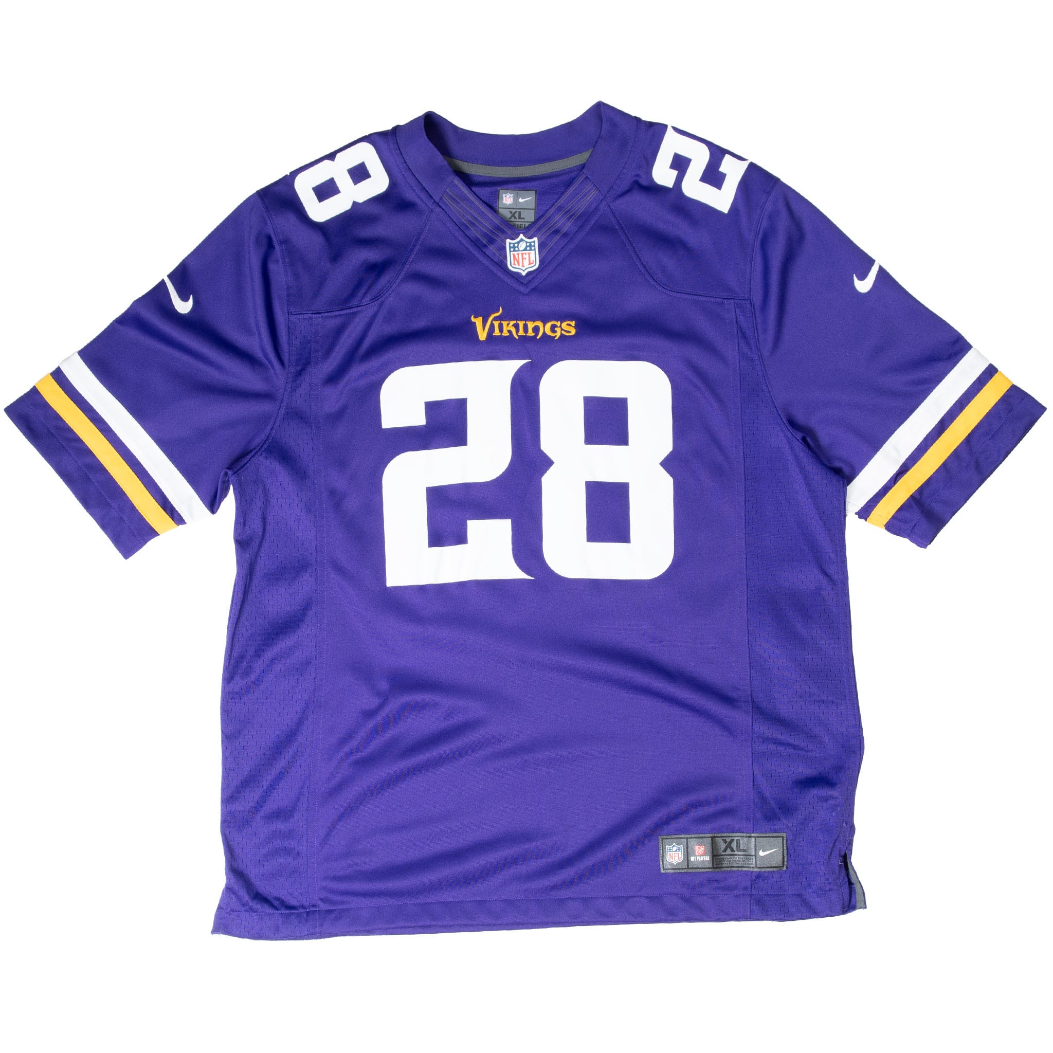 VINTAGE NFL MINNESOTA VIKINGS PETERSON #28 NIKE JERSEY 2000S SIZE XL