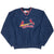 Full front view of navy Nike St. Louis Cardinals pullover windbreaker