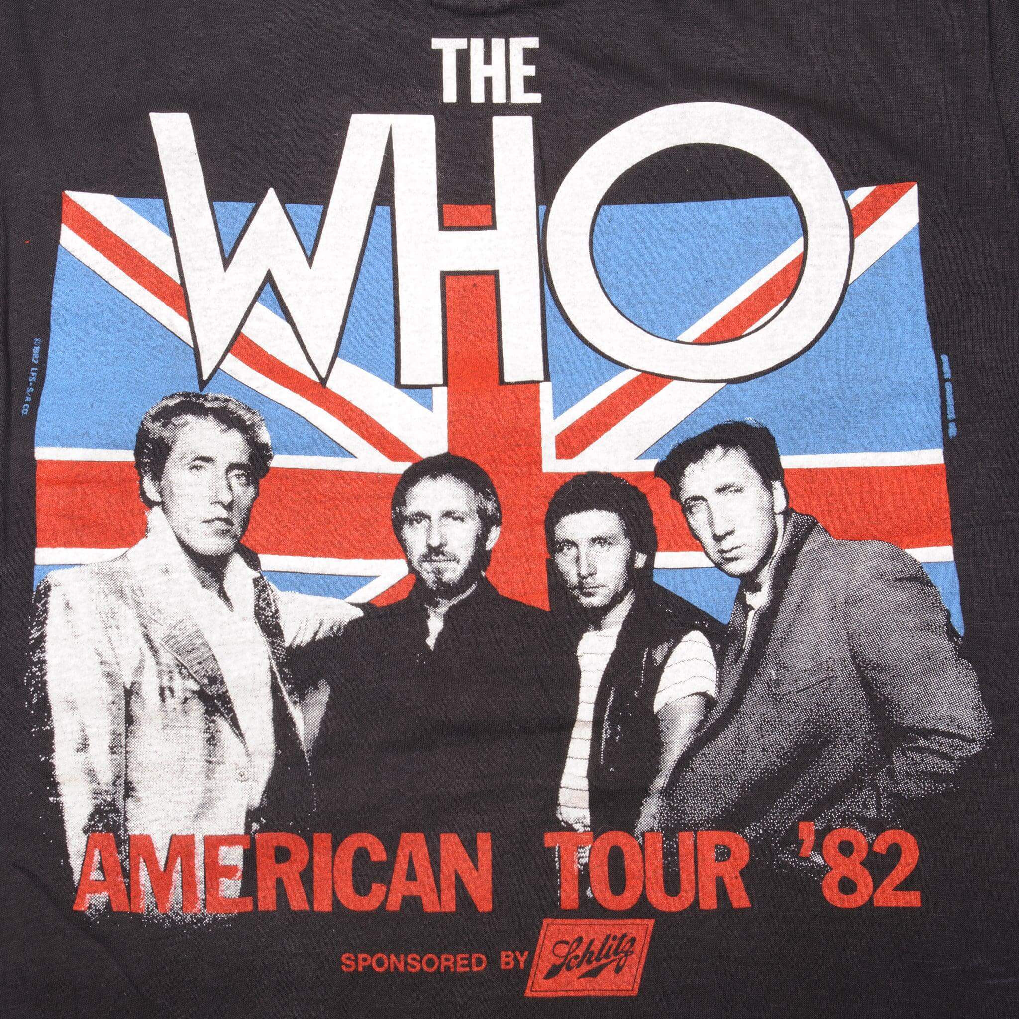 VINTAGE THE WHO AMERICAN TOUR 1982 TEE SHIRT 1982 SIZE SMALL MADE IN USA