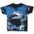 Vintage Animal Print Shark All Over Print Tee Shirt 1990S Size Xl