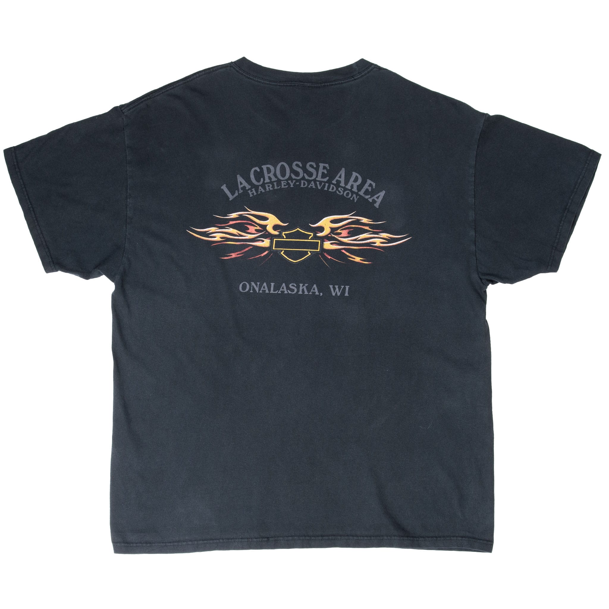 VINTAGE HARLEY DAVIDSON ONALASKA WISCONSIN TEE SHIRT 2003 XL MADE IN USA