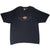 Full front of black Harley-Davidson 100th anniversary short-sleeve T-shirt