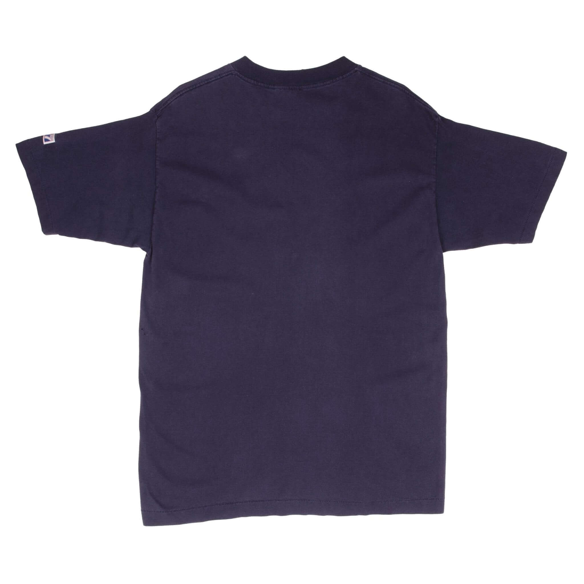 Vintage Nba Indiana Pacers Embroidered Tee Shirt Size Large Made In Usa With Single Stitch Sleeves