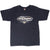 Full front of black Harley-Davidson short-sleeve T-shirt with oval motorcycle graphic