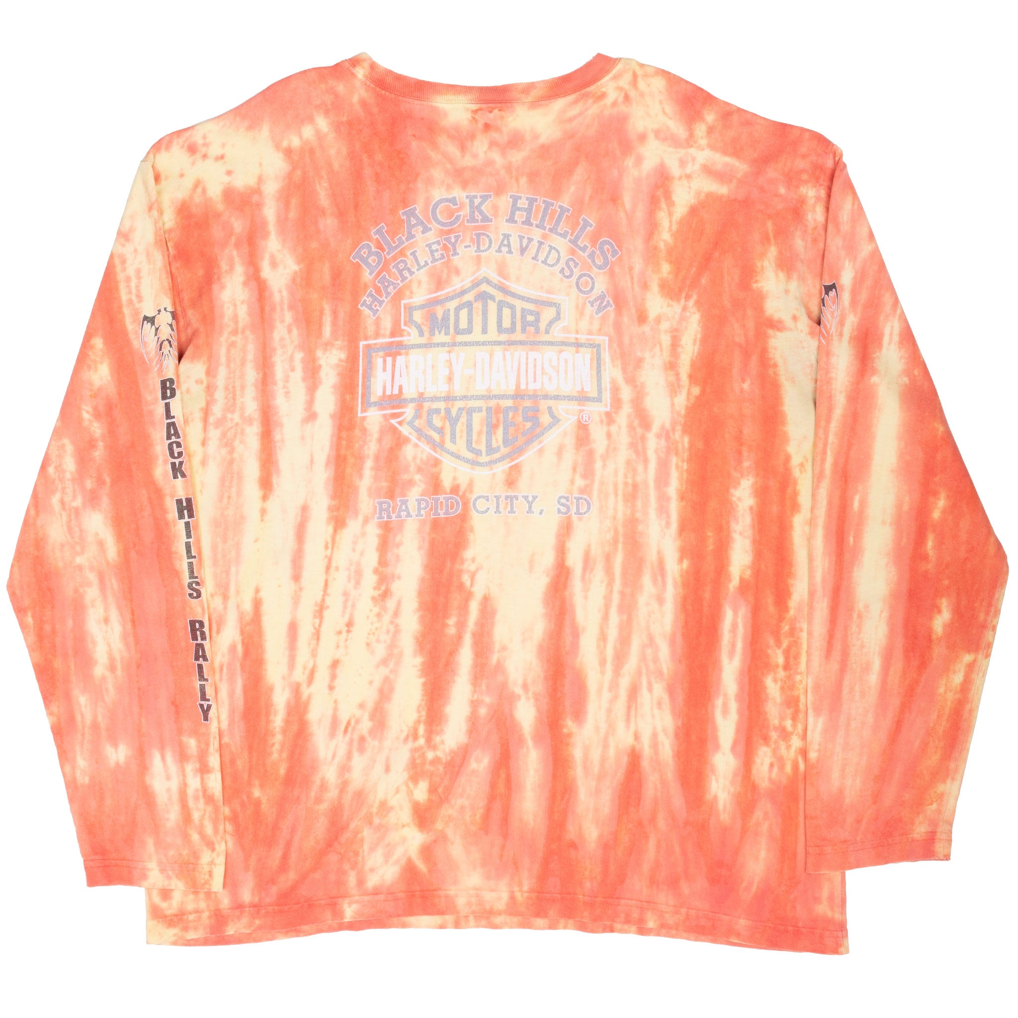VINTAGE HARLEY DAVIDSON STURGIS TIE DYE LONG SLEEVE TEE SHIRT 2003 XL