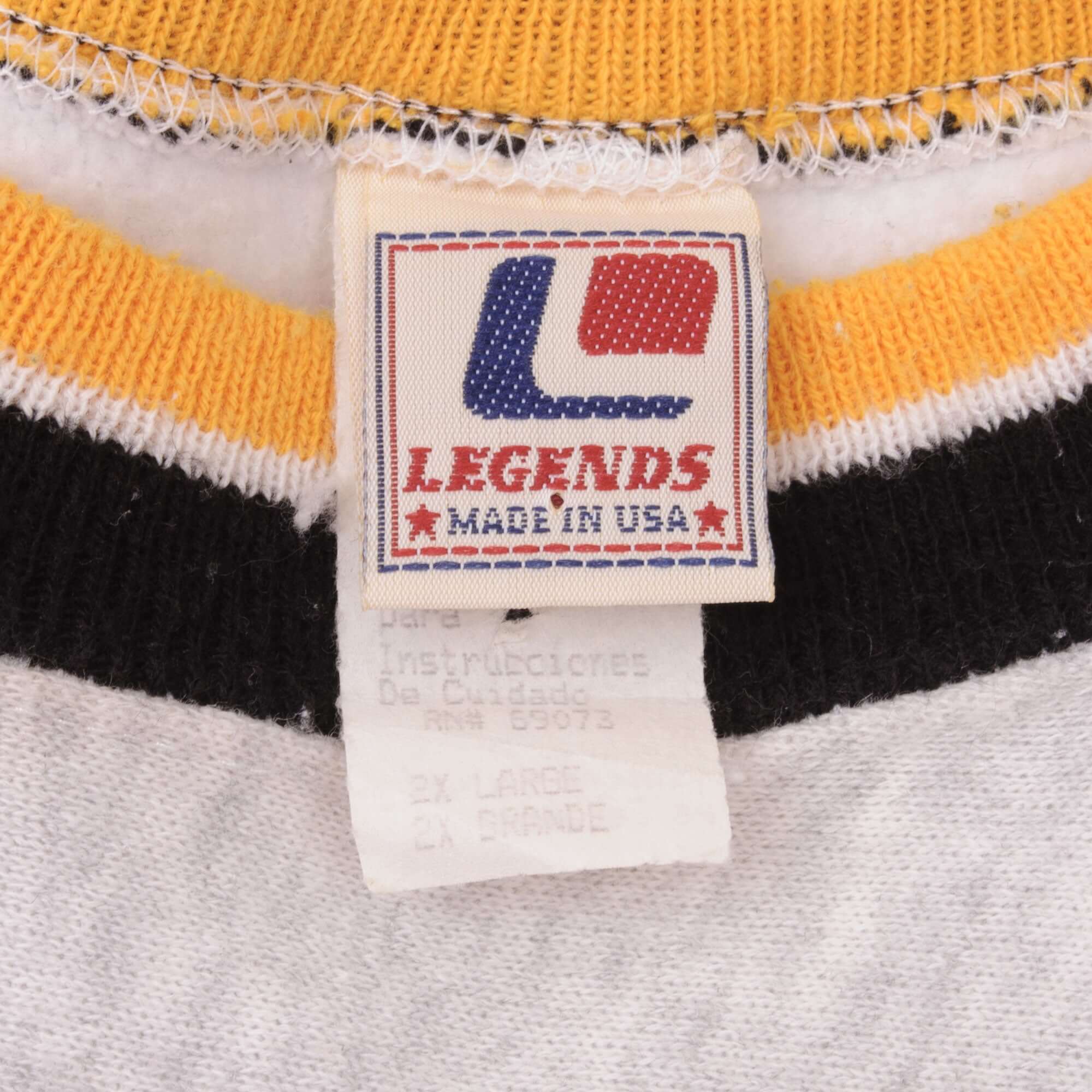 VINTAGE NFL STEELERS LEGENDS ATHLETIC SWEATSHIRT 1996 2XL MADE IN USA
