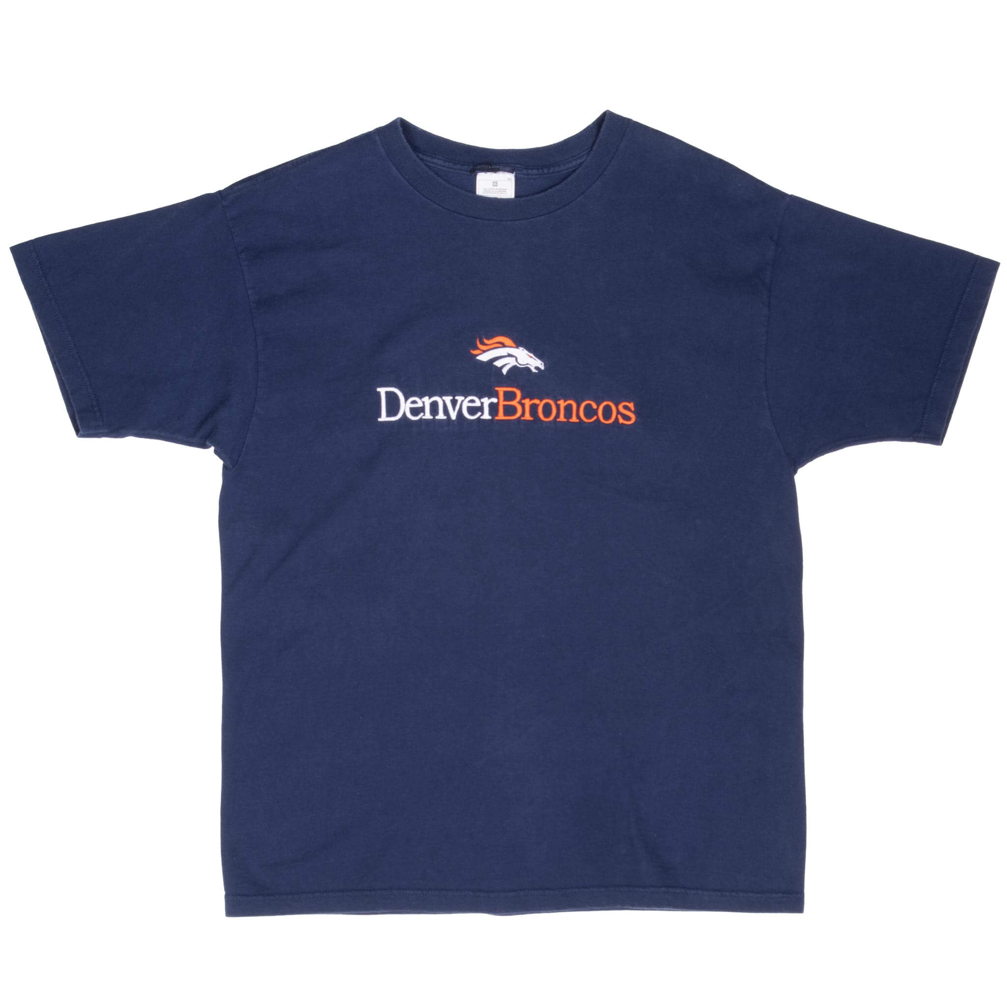 Vintage Nfl Denver Broncos Embroidered 1990S Tee Shirt Size Medium