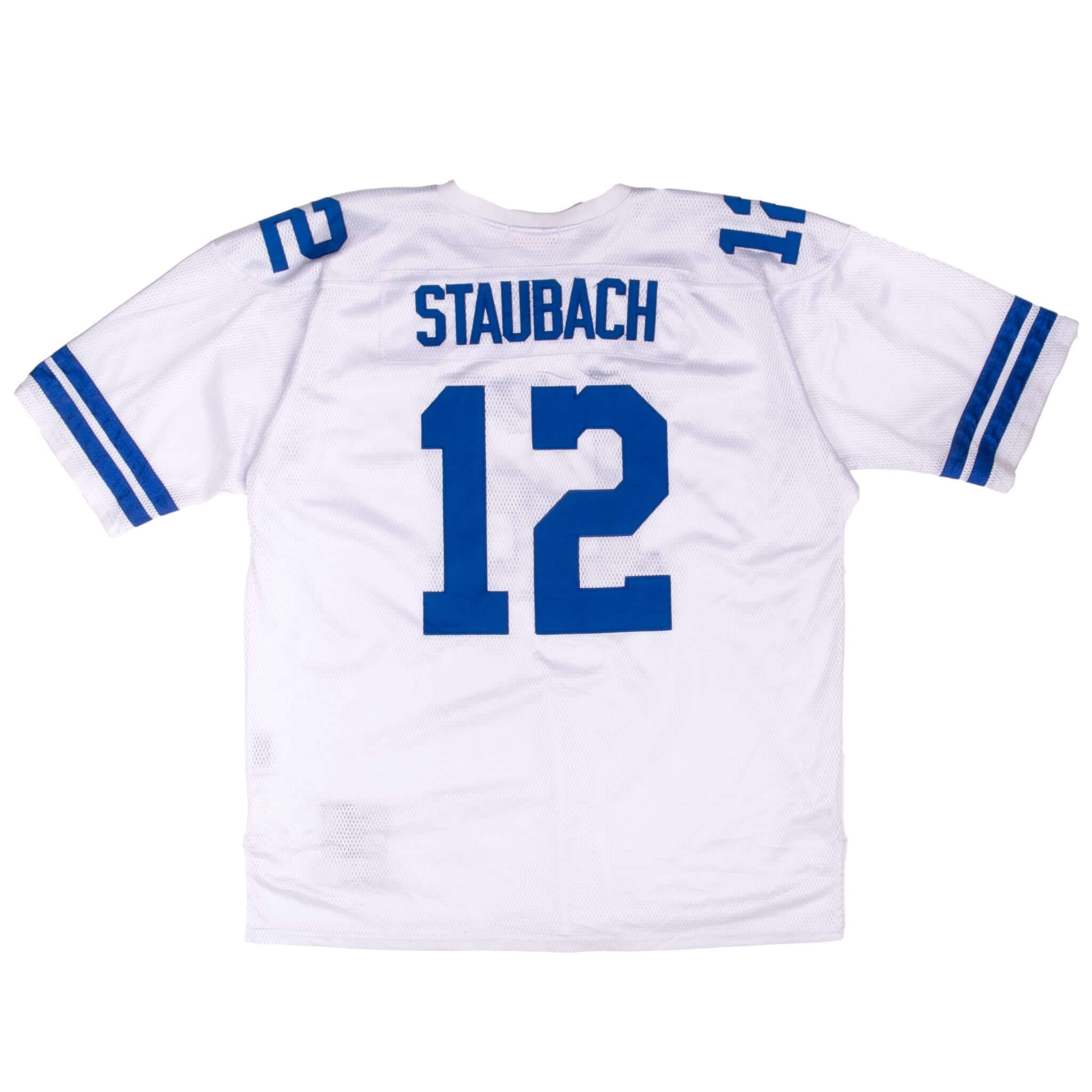 Vintage Nfl Dallas Cowboys Roger Staubach #12 1975 Mitchell & Ness Jersey Size 52 Made In USA
