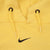 Vintage Yellow Nike Center Swoosh Hoodie 1990S Size XL Made In USA Travis Scott