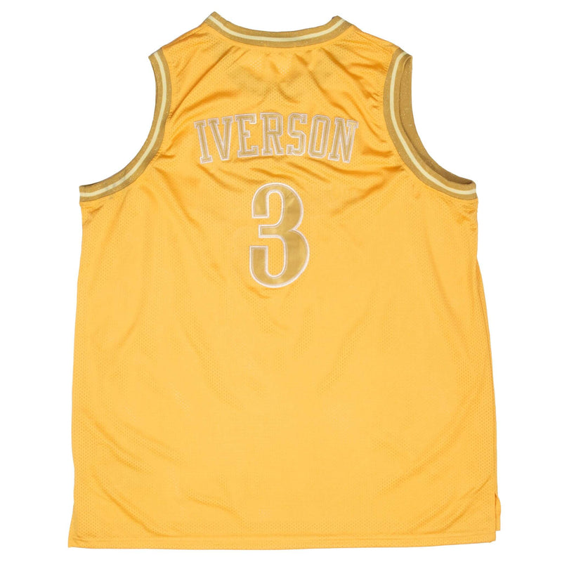 VINTAGE NBA PHILADELPHIA 76ERS IVERSON #3 2001 MITCHELL & NESS JERSEY 6XL