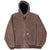 VINTAGE CARHARTT DARK BROWN ACTIVE HOODED JACKET J25CHT 2000S SIZE XL