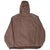 VINTAGE CARHARTT DARK BROWN ACTIVE HOODED JACKET J25CHT 2000S SIZE XL