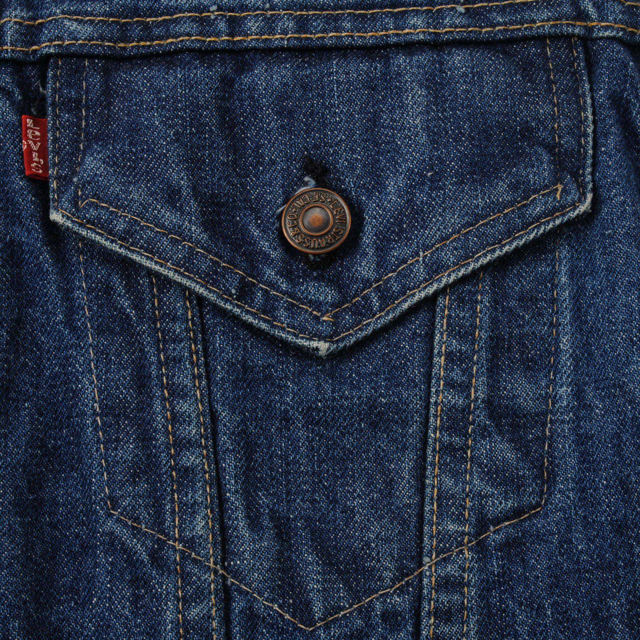 VINTAGE LEVIS JACKET SINGLE STITCH SIZE 44 MADE IN USA