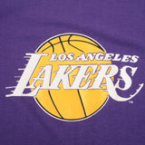 Vintage NBA Los Angeles Lakers Artex Tee Shirt 1980s Size Small Made In USA With Single Stitch Sleeves.