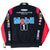 Back of Tony Stewart jacket with large Mobil 1 embroidery and sponsor-covered sleeves