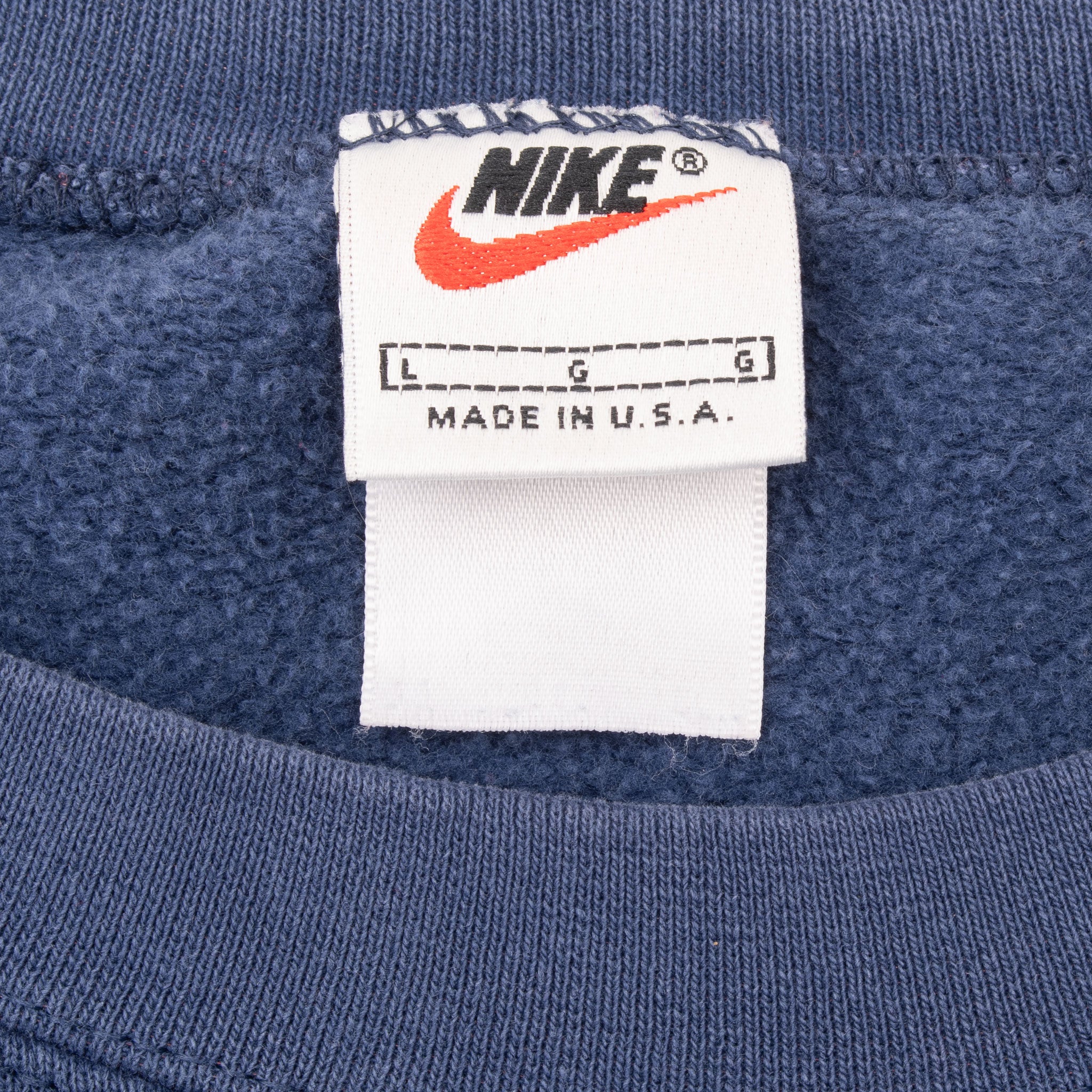 Vintage Nike Air Big Swoosh Sweatshirt 1990S Size Large Made In Usa