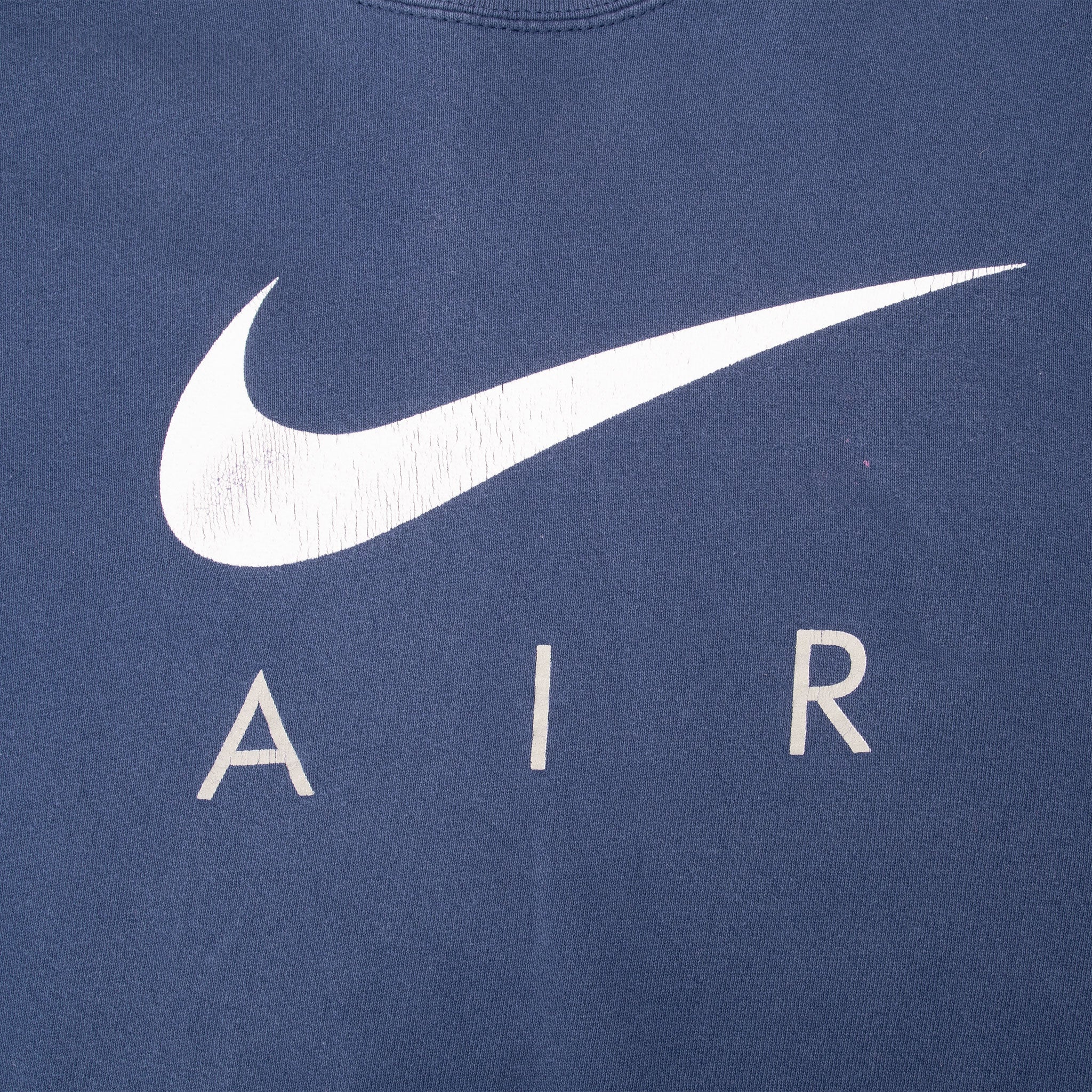 Vintage Nike Air Big Swoosh Sweatshirt 1990S Size Large Made In Usa