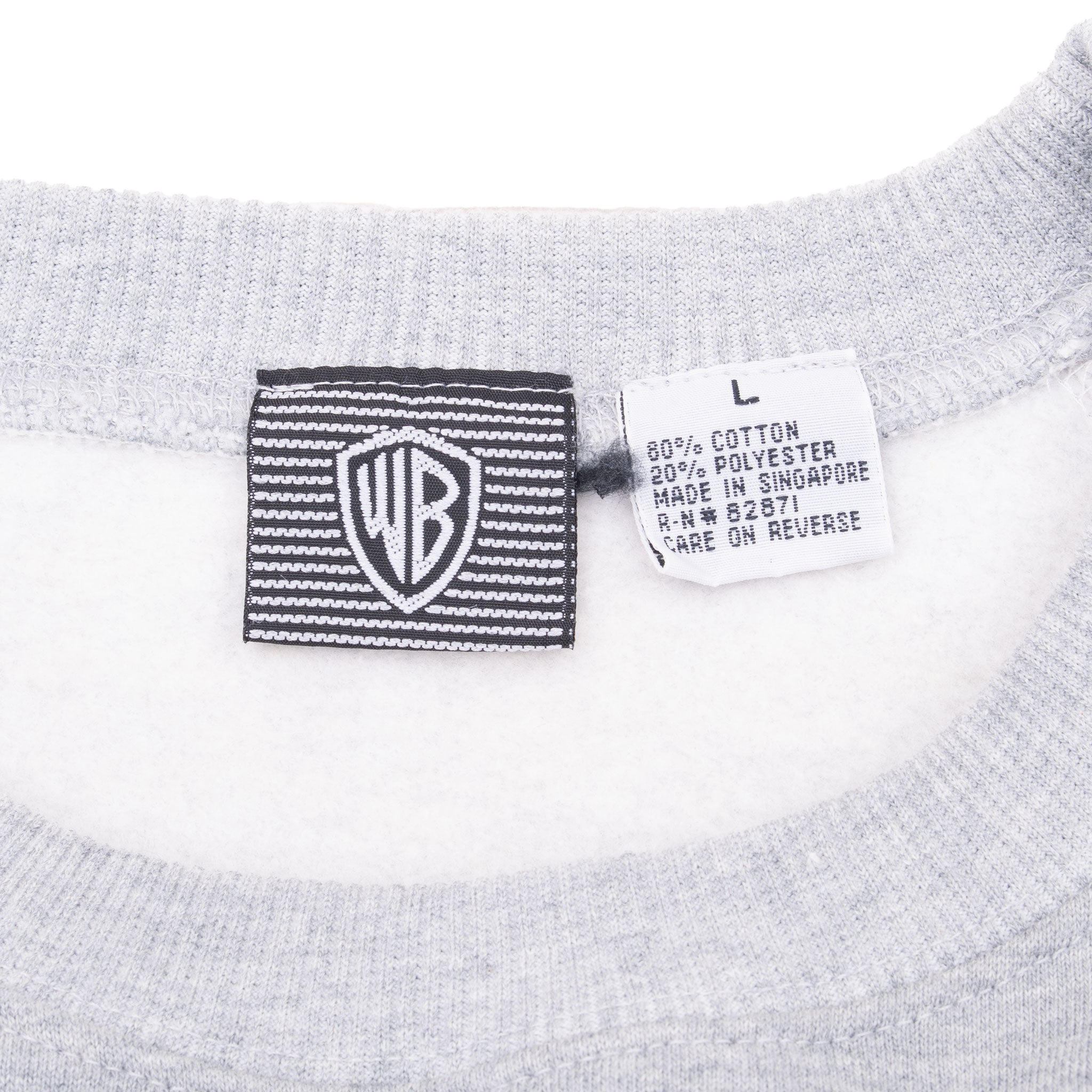 Vintage Warner Bros Looney Tunes Bugs Bunny Embroidered 1991 Sweatshirt Size Large