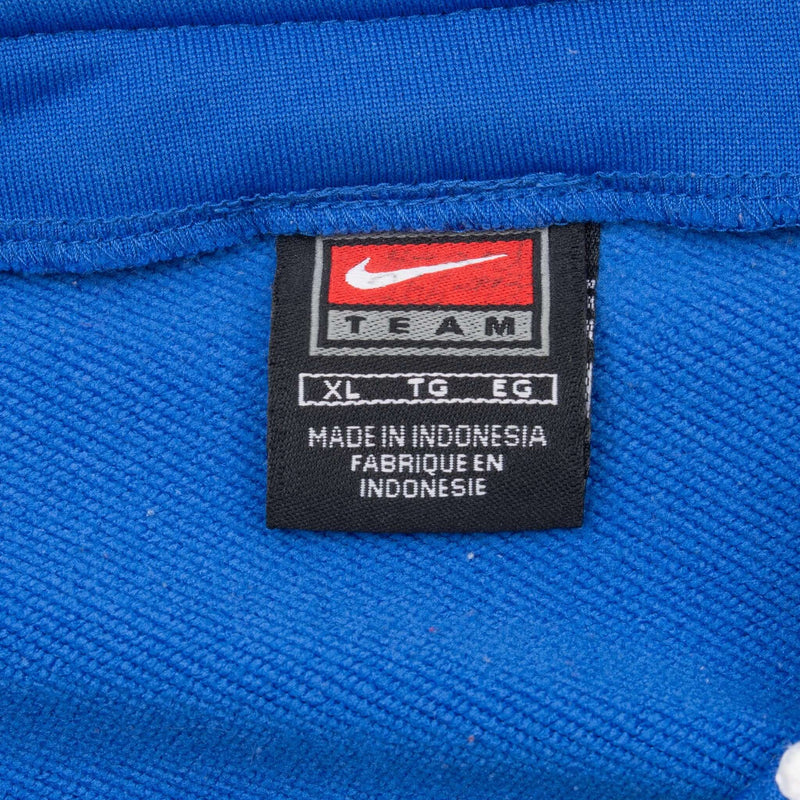 Vintage Nike Classic Swoosh Blue Track Jacket 1990S Size XL