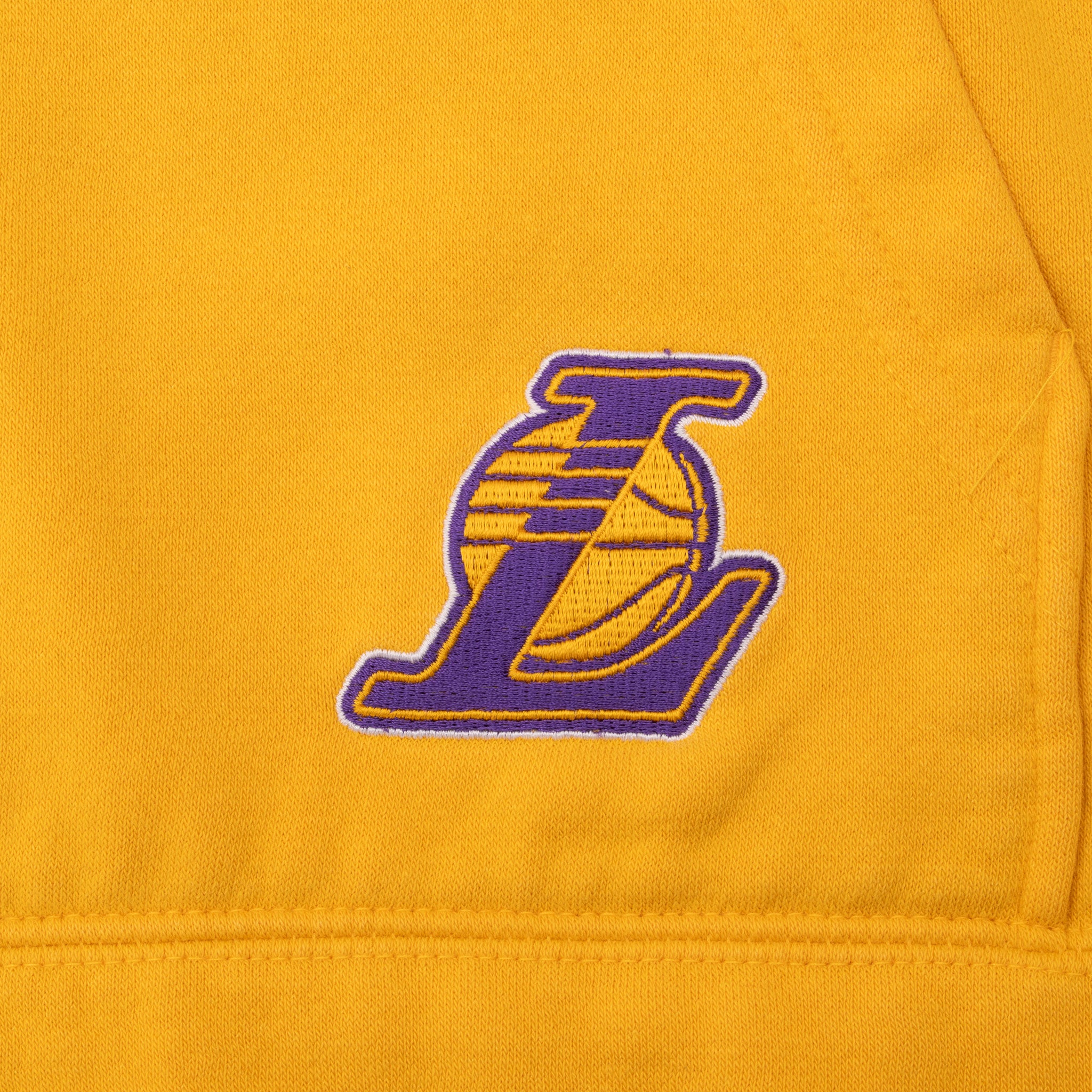 Vintage Nike Nba Los Angeles Lakers Center Swoosh Hoodie Sweatshirt Size Large 1990S