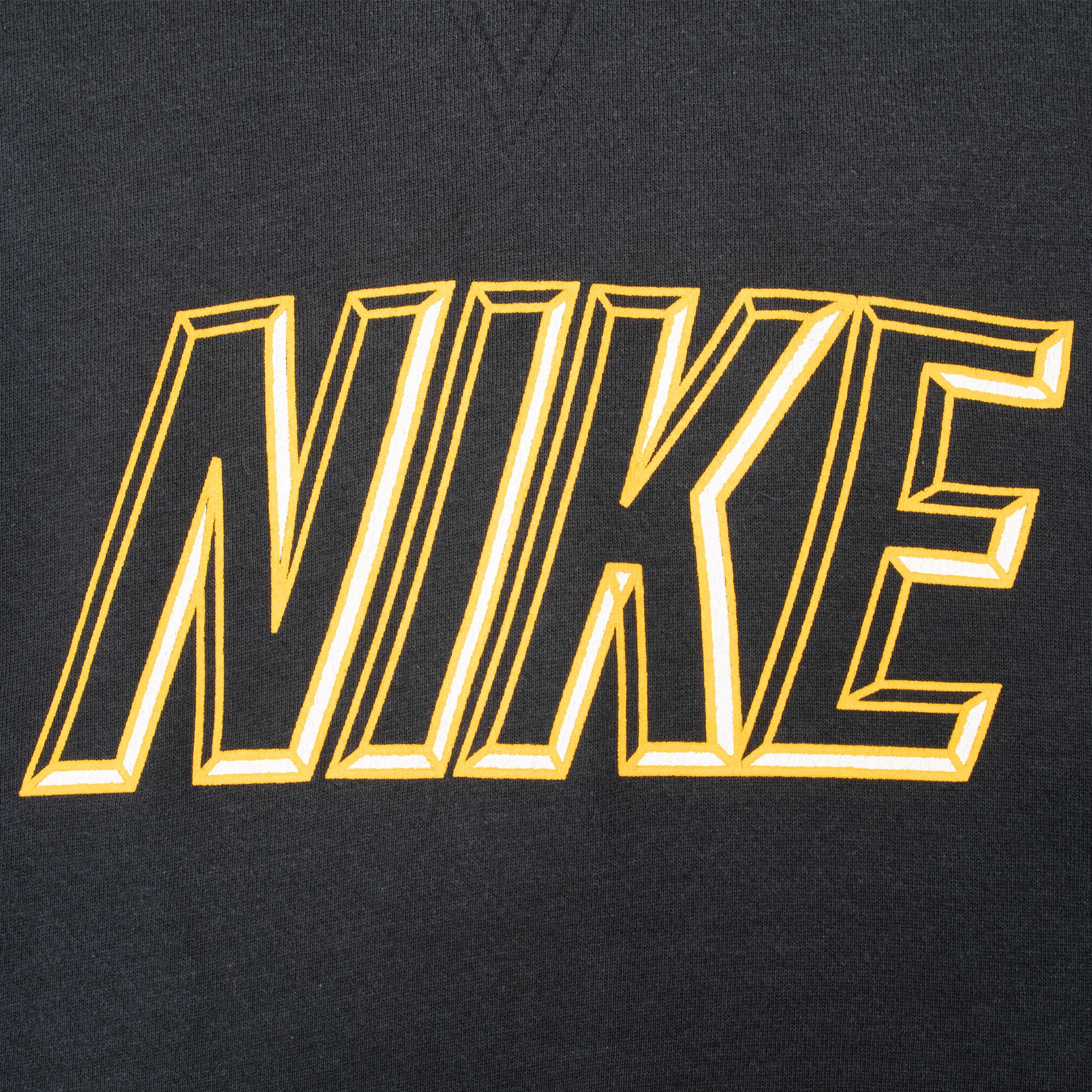 Vintage Nike Spellout Black Sweatshirt Late 1980S Size Large Made In Usa