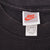 Vintage Nike Big Swoosh Definition Black Tee Shirt Late 1990s Size Large Made In USA.
