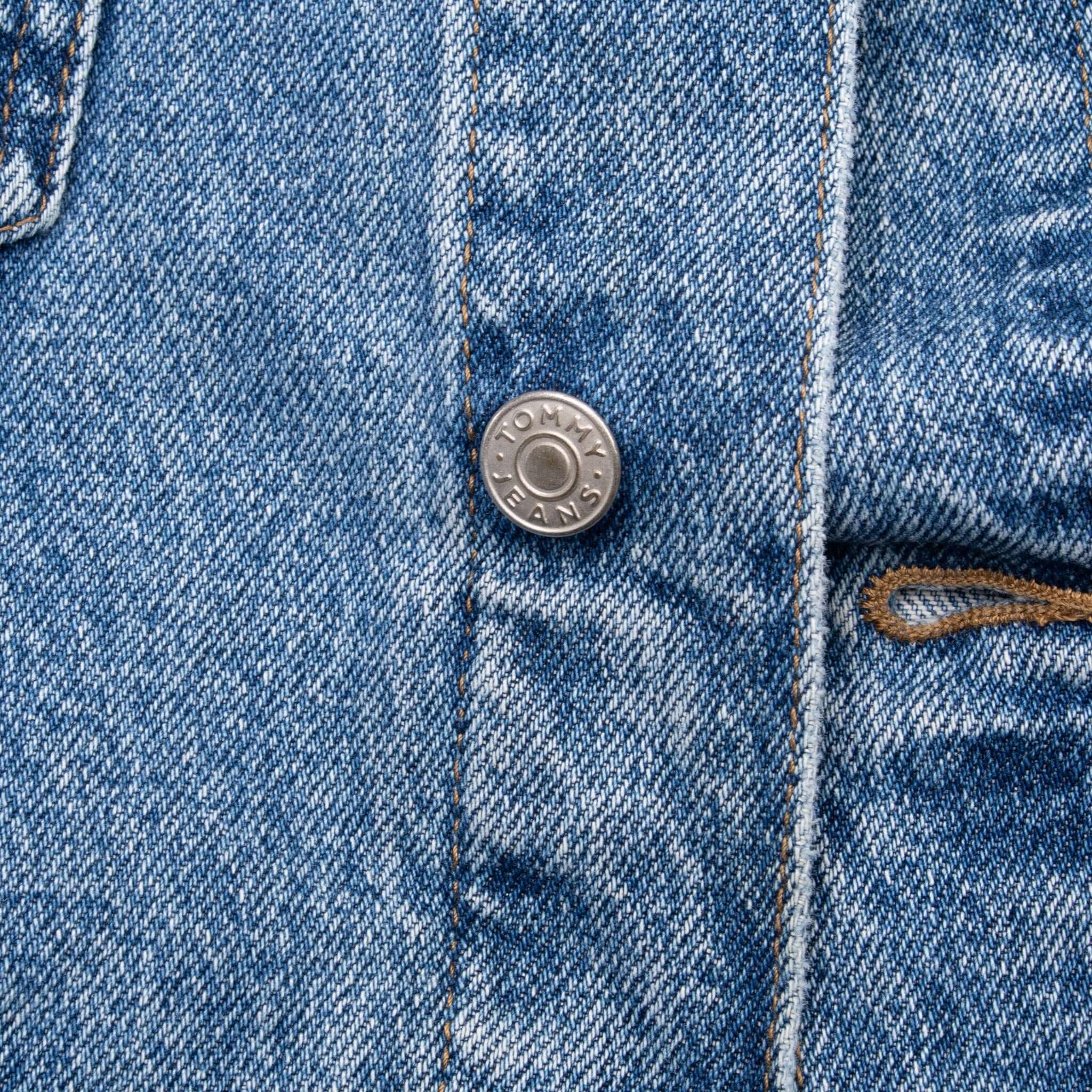 Vintage Tommy Hilfiger Blue Denim Jacket 1990S Size Large