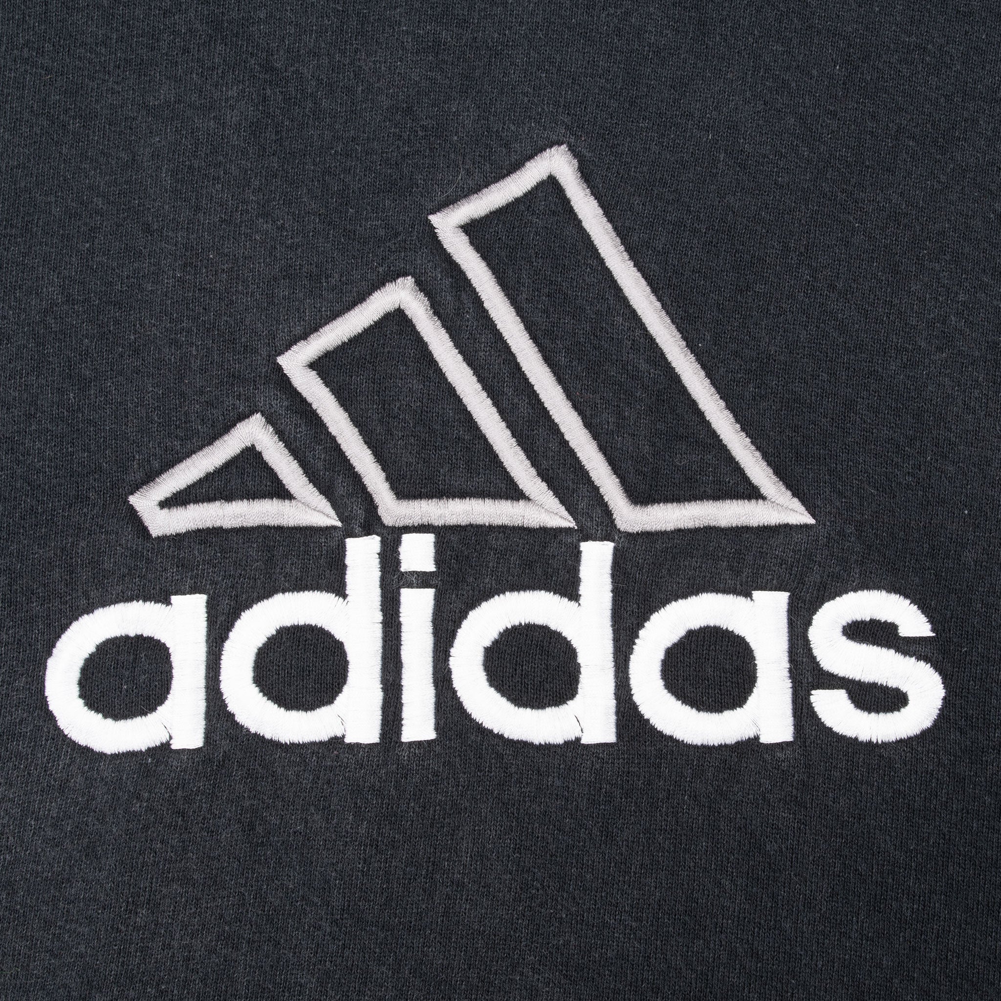 Vintage Adidas Heavyweight Big Logo Hoodie Sweatshirt 1990S Size Small Made In Usa