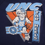 Vintage UNC University of North Carolina Tar Heels College Basketball Sweatshirt 1980S XL Made In USA