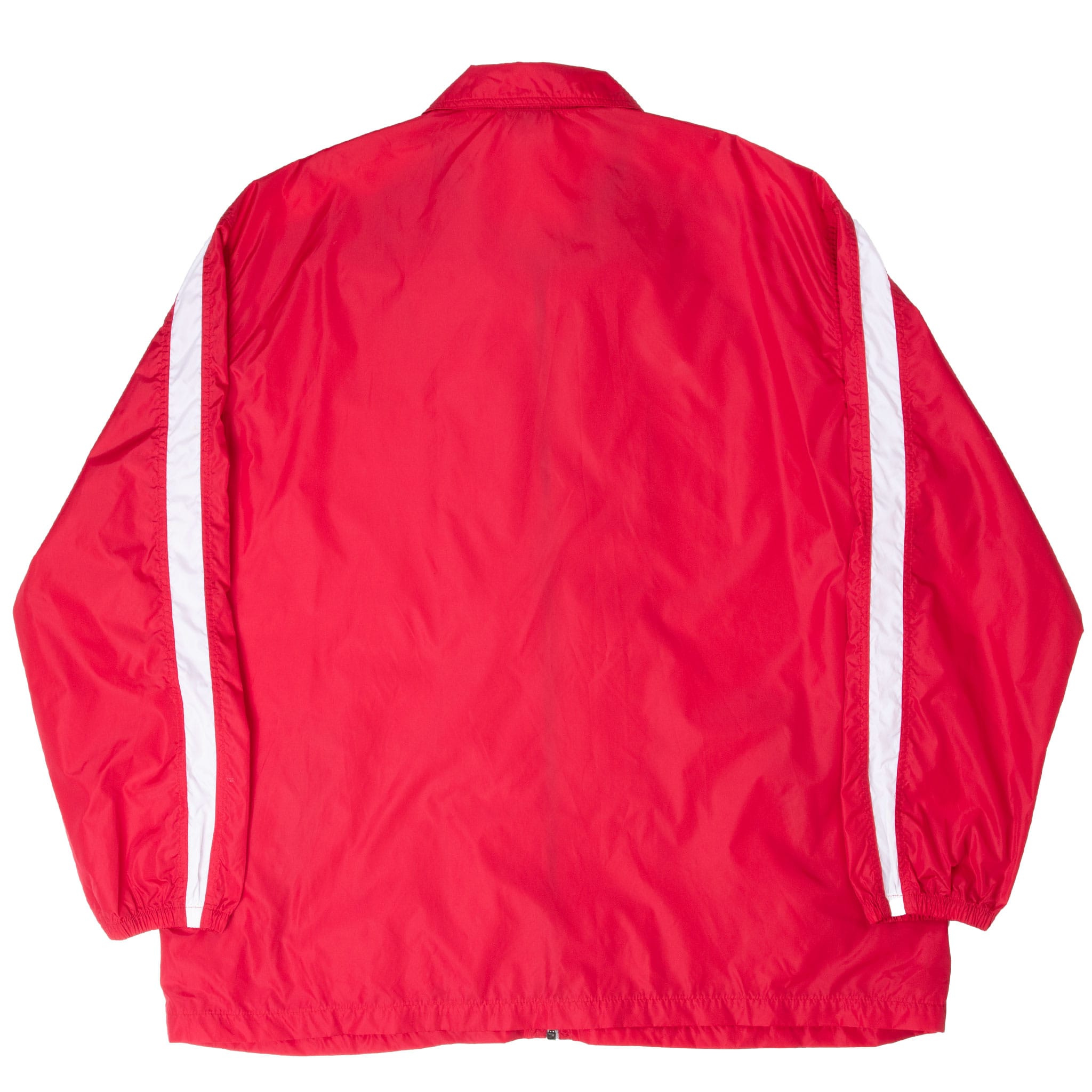 VINTAGE NIKE CLASSIC SWOOSH RED 1990S WINDBREAKER JACKET SIZE 2XL