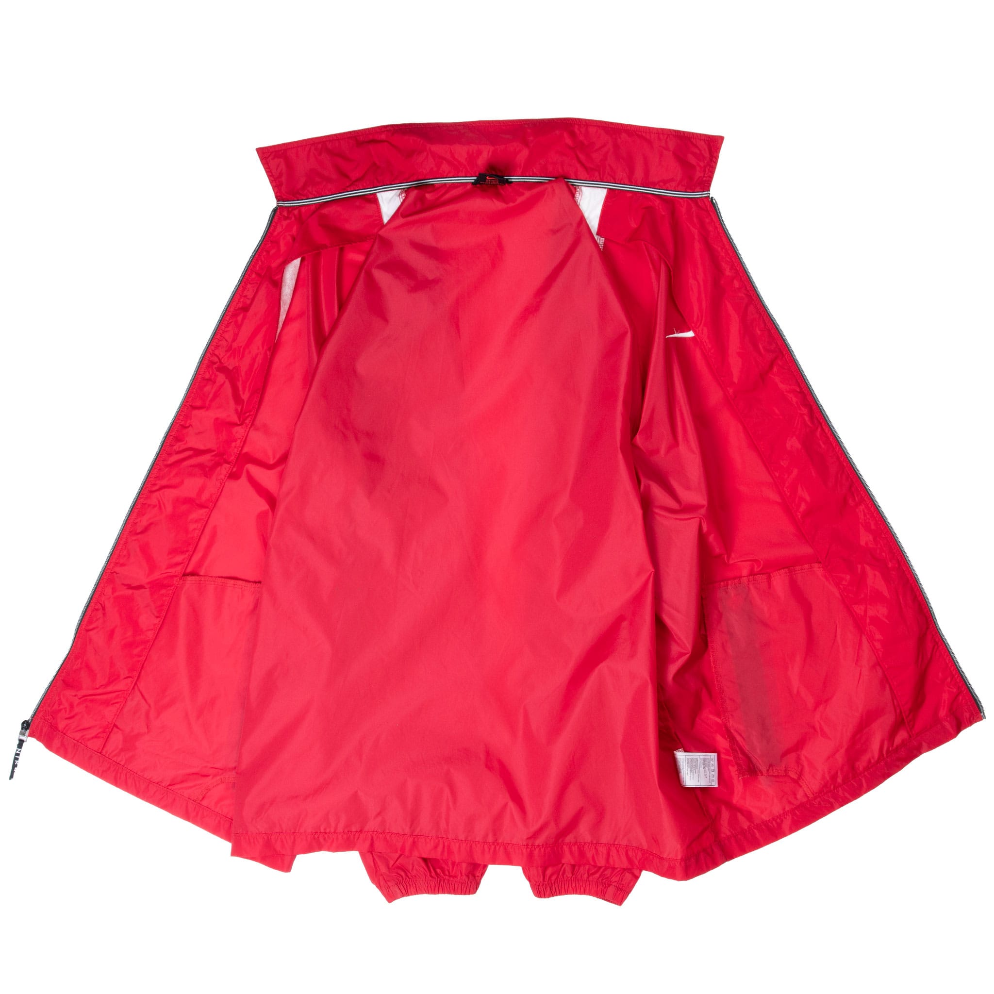 VINTAGE NIKE CLASSIC SWOOSH RED 1990S WINDBREAKER JACKET SIZE 2XL