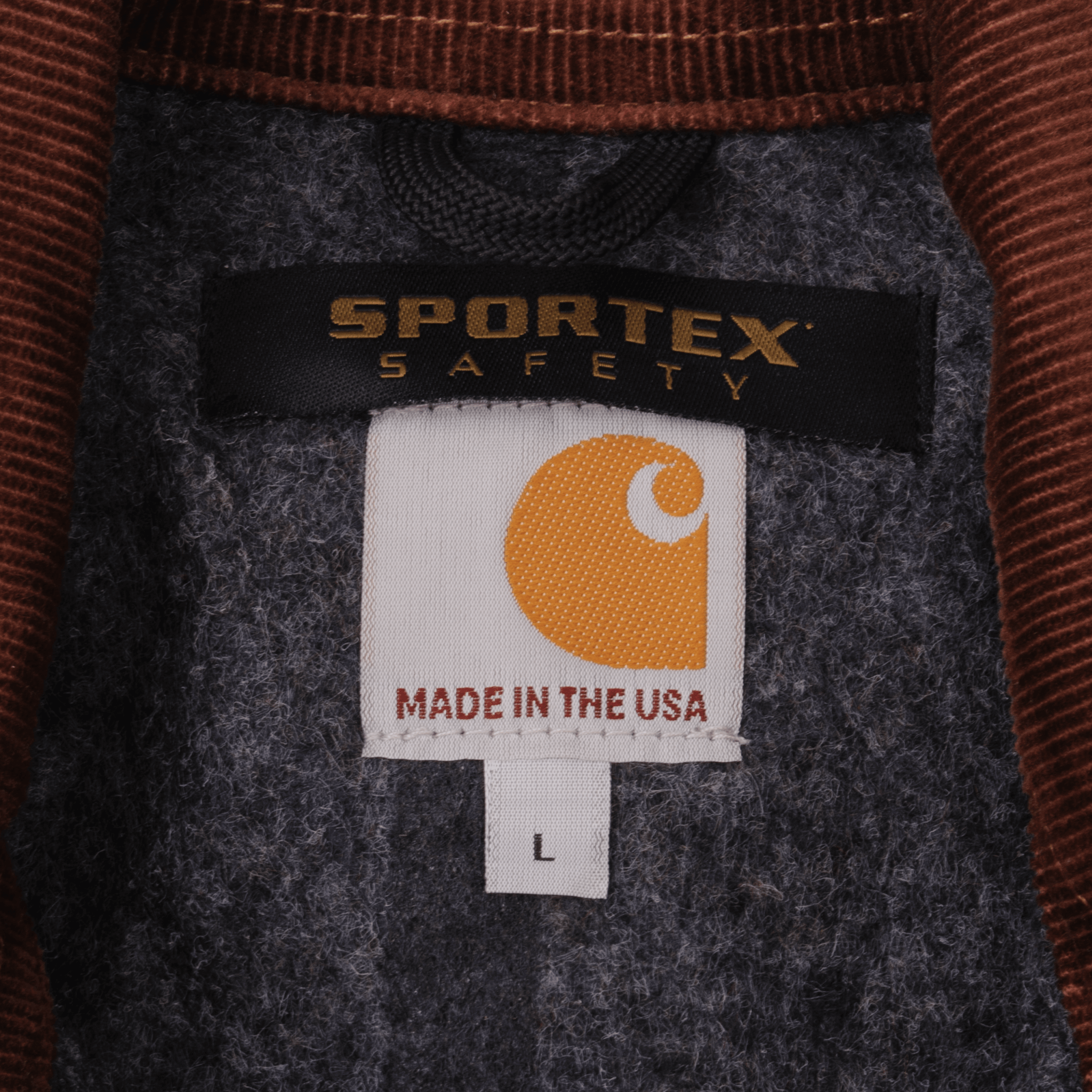 Vintage Carhartt Detroit Style Blanket Lined Worker Jacket 1990S Size Large Made In USA Deadstock