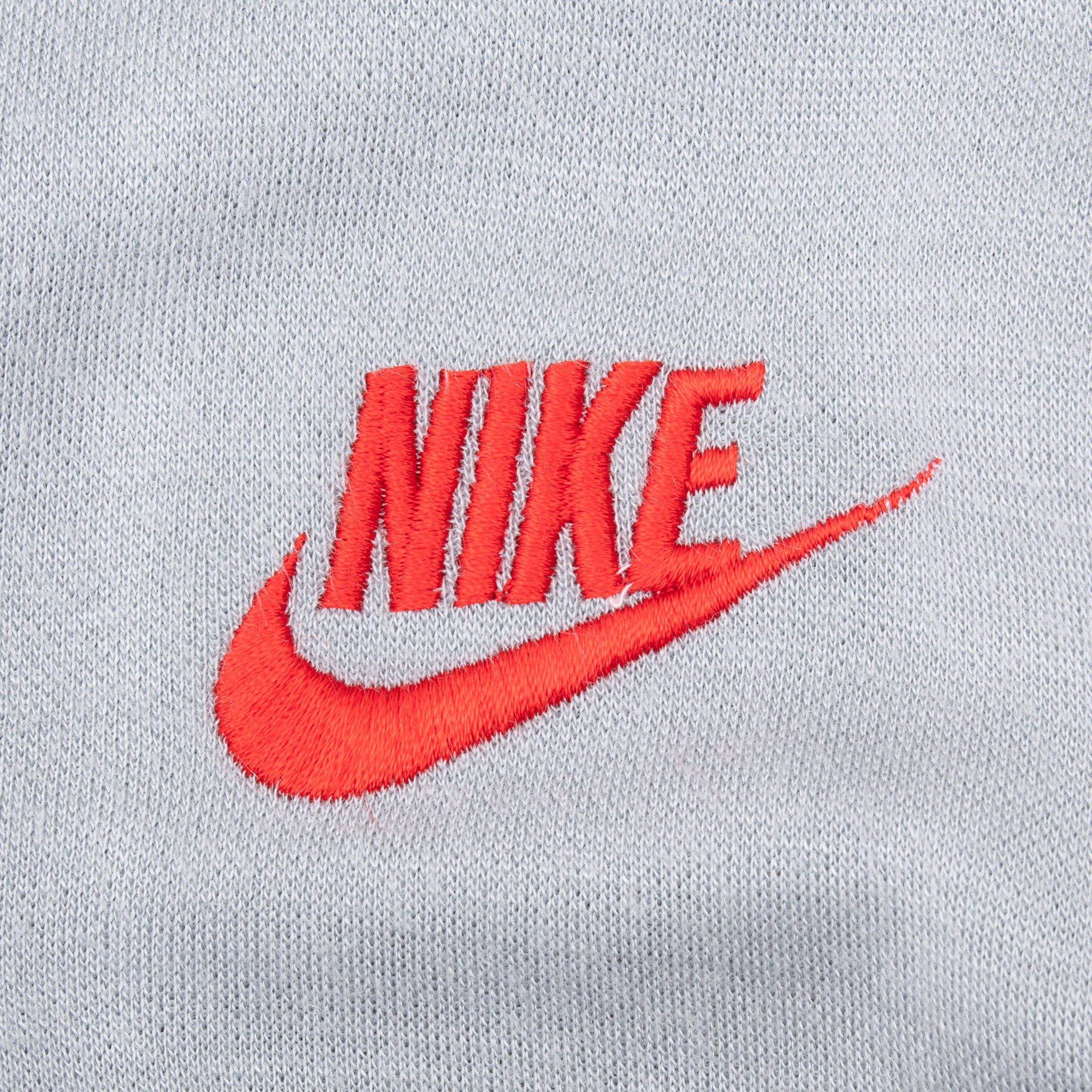 Vintage Nike Classic Swoosh Blue Label Grey Full Zip Tracksuit Sweatshirt 1980S Size XL