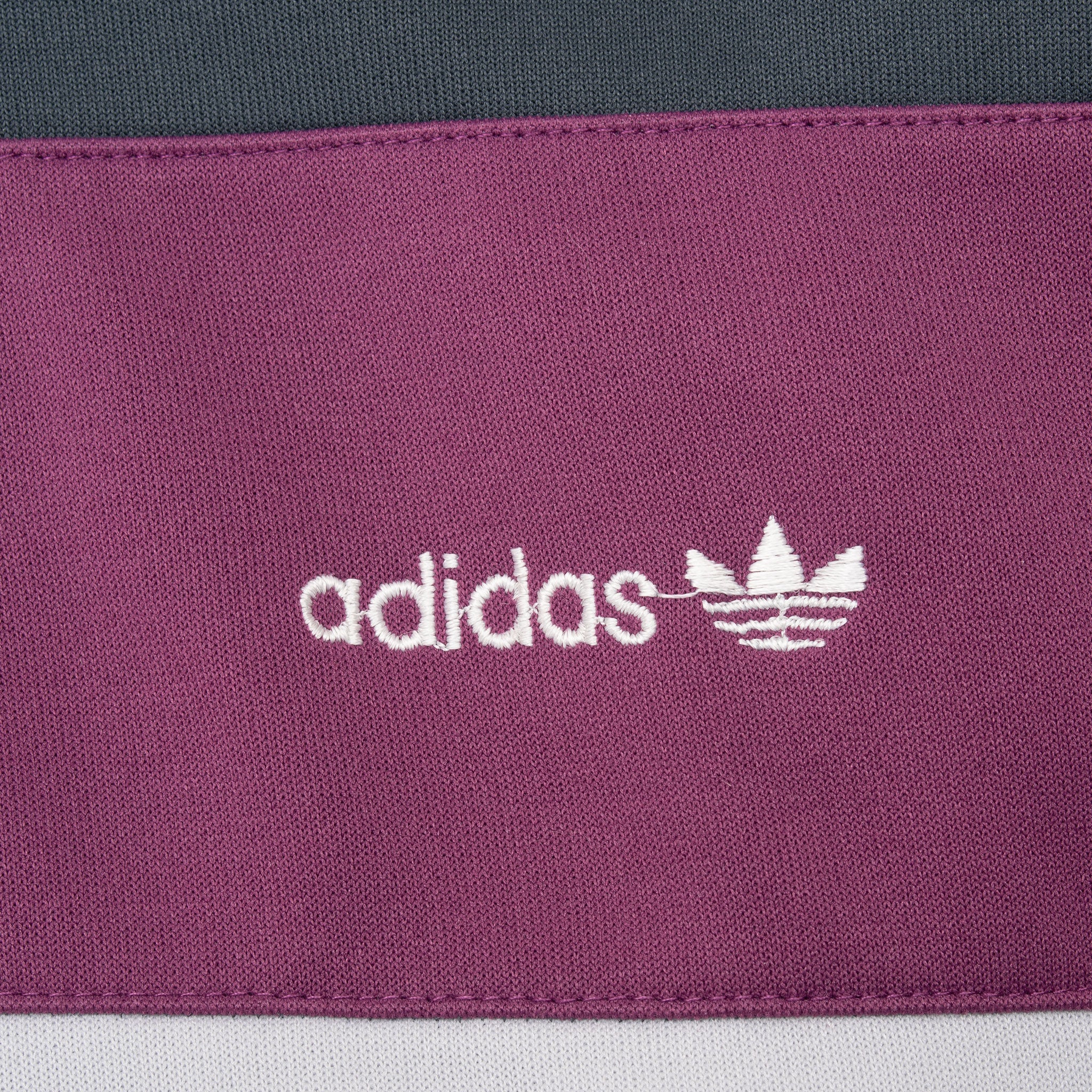 Vintage Adidas Grey And Purple Track Jacket 1980S Size Large