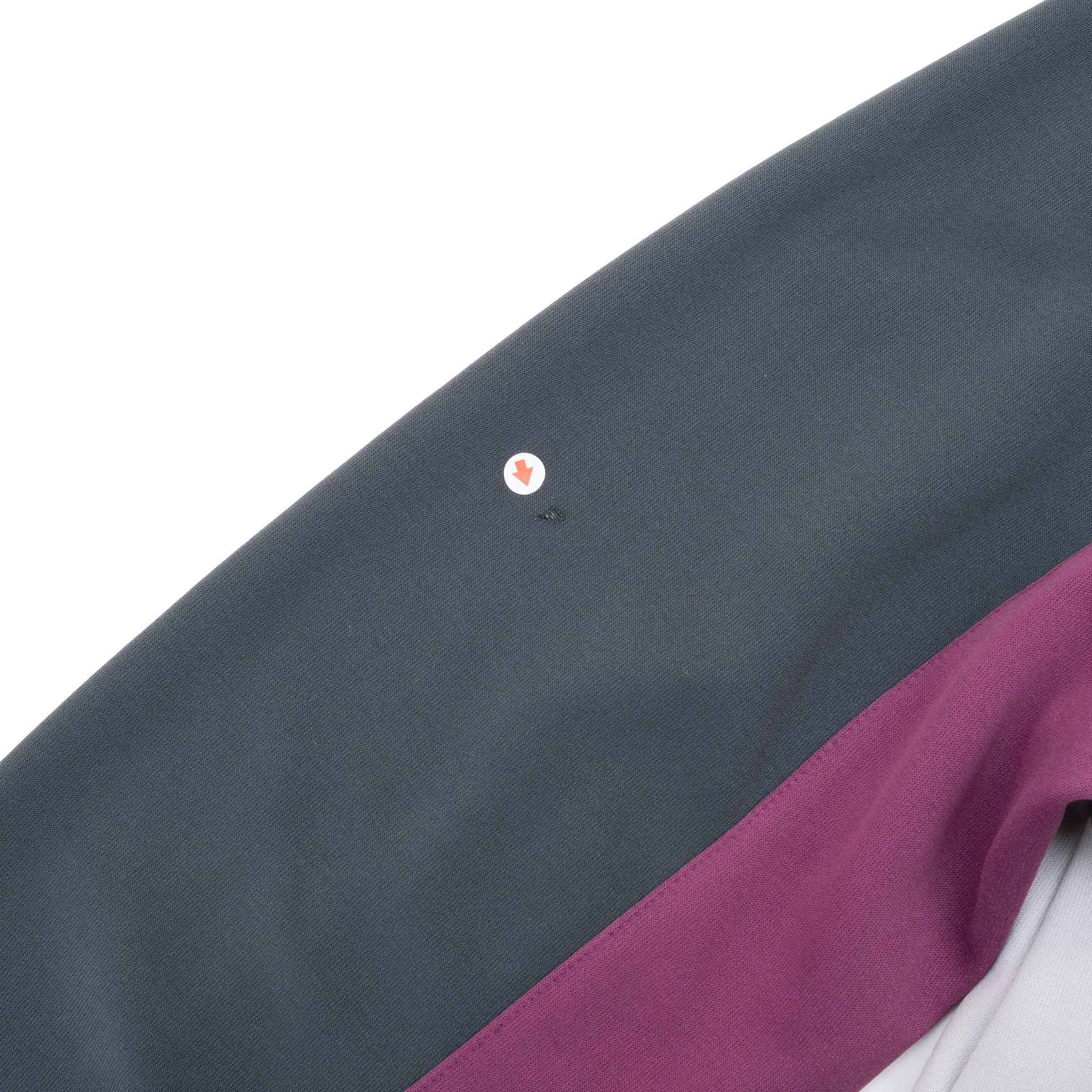 VINTAGE ADIDAS GREY AND PURPLE TRACK JACKET 1980S LARGE