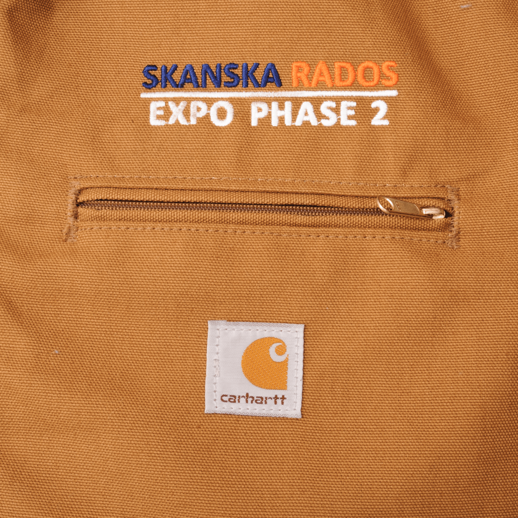 Vintage Carhartt Detroit Style Blanket Lined Worker Jacket 1990S Size Large Made In USA Deadstock