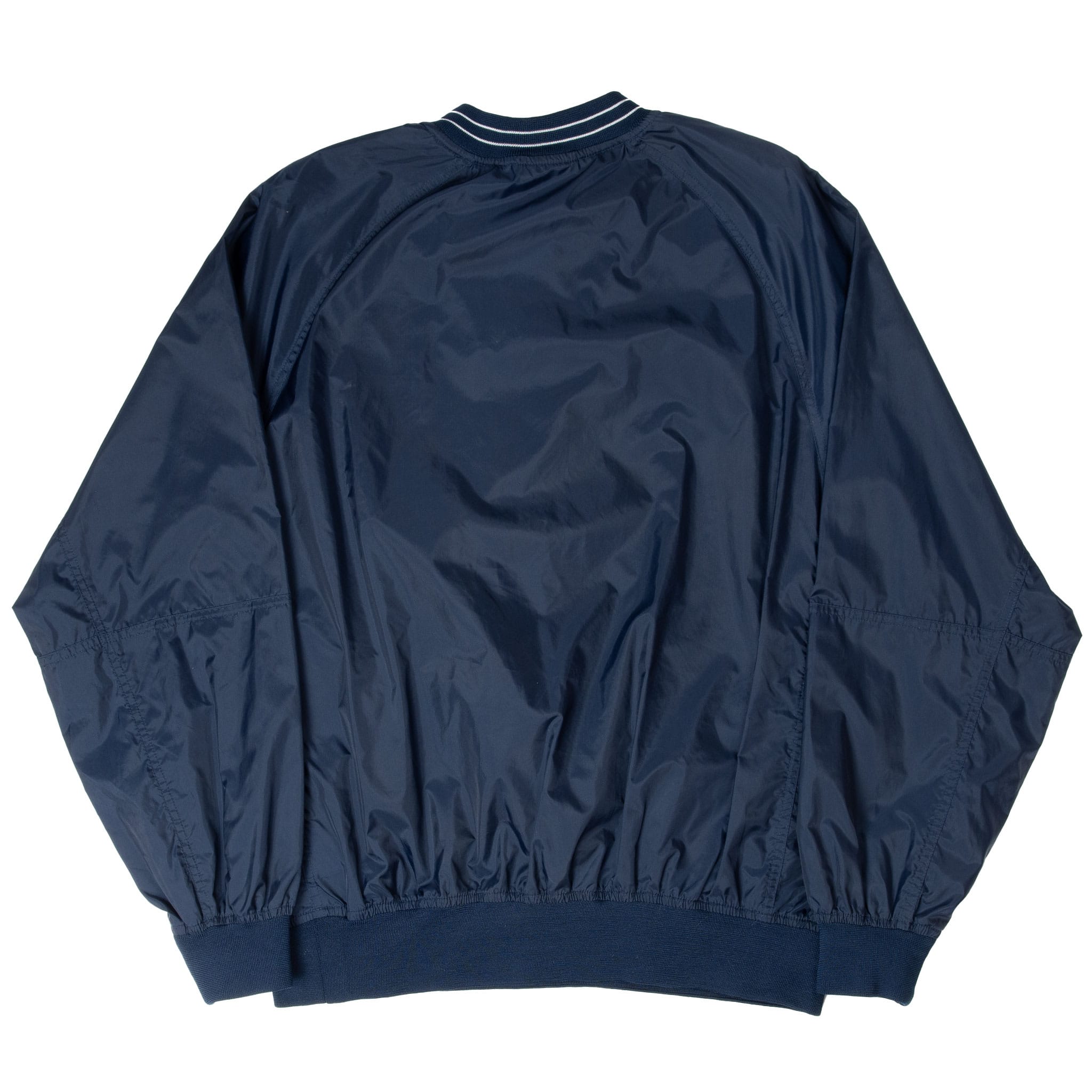 VINTAGE NIKE CENTER SWOOSH NAVY BLUE PULLOVER WINDBREAKER JACKET 1990S MEDIUM
