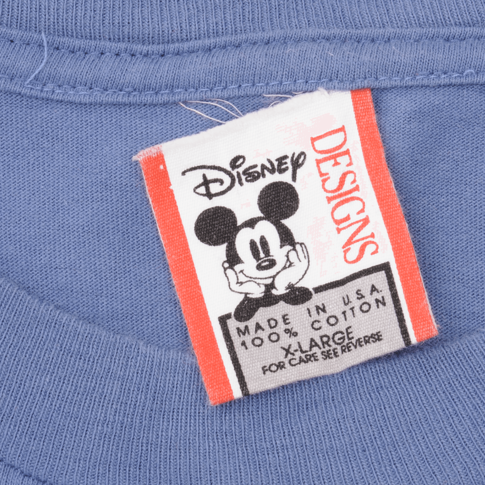 Vintage Disney Design Splash Mountain Mickey Mouse Tee Shirt 1990s Size XL Made In USA