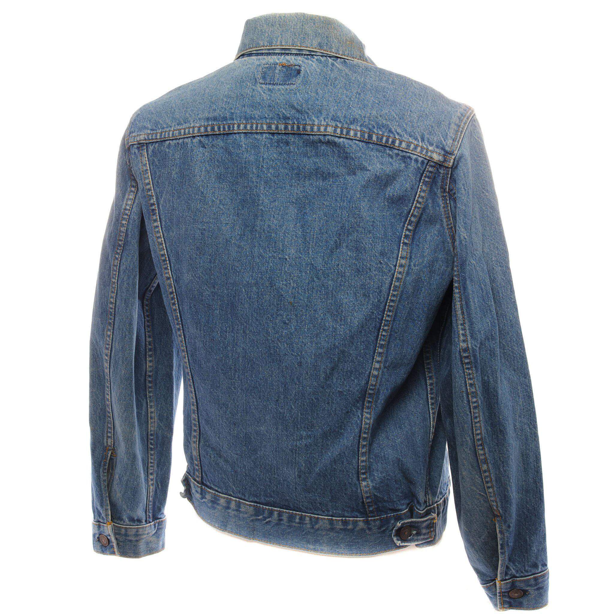 VINTAGE LEVIS TYPE 3 JACKET 2 POCKETS SINGLE STITCH 1980S SIZE 40 MADE IN CANADA