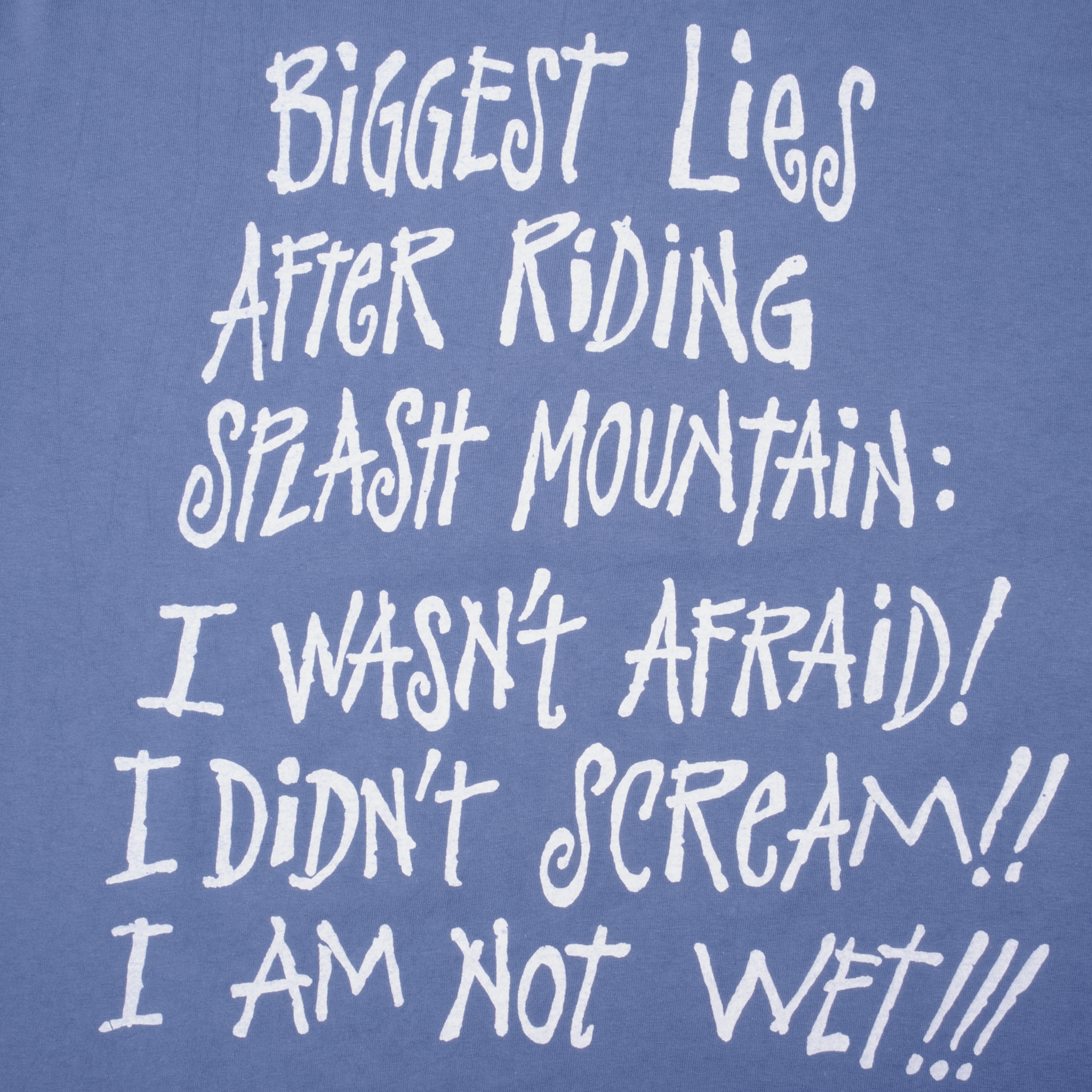 Vintage Disney Design Splash Mountain Mickey Mouse Tee Shirt 1990s Size XL Made In USA