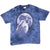 Vintage Animal Print Moon Wolf Tie Dye Tee Shirt 1997 Size XL Made In Usa