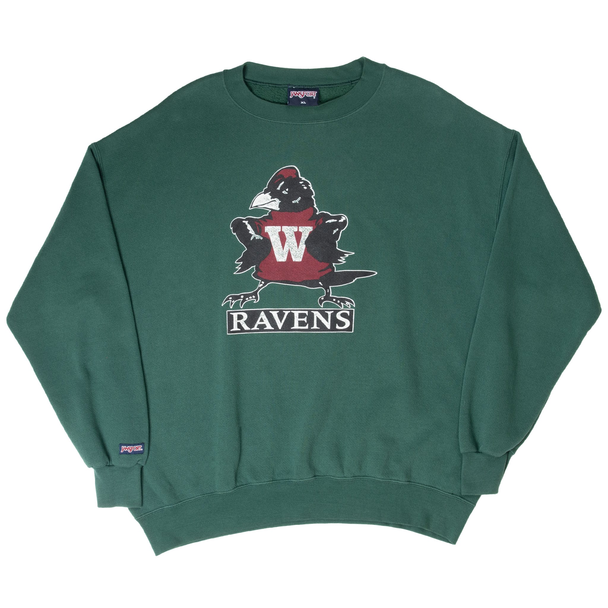 VINTAGE NCAA RAVENS 1990S UNIVERSITY JANSPORT SWEATSHIRT XL